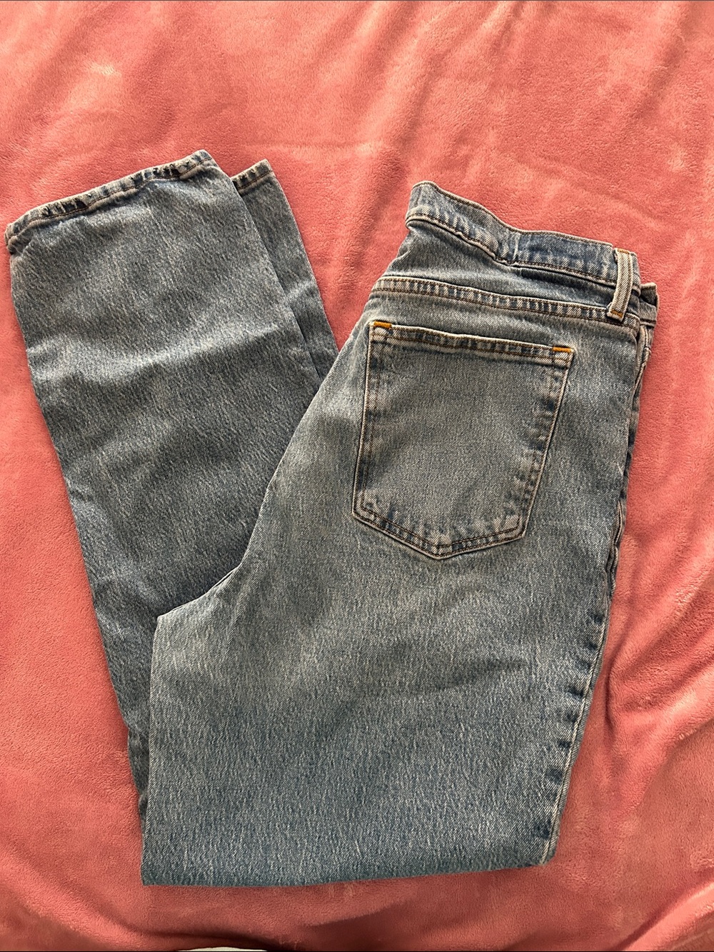 Abercrombie & Fitch Straight Leg Jeans - Light Blue Denim
